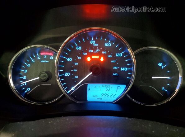 2T1BURHE4GC646191 2016 TOYOTA COROLLA Red ხელსაწყოთა პანელის ხედი