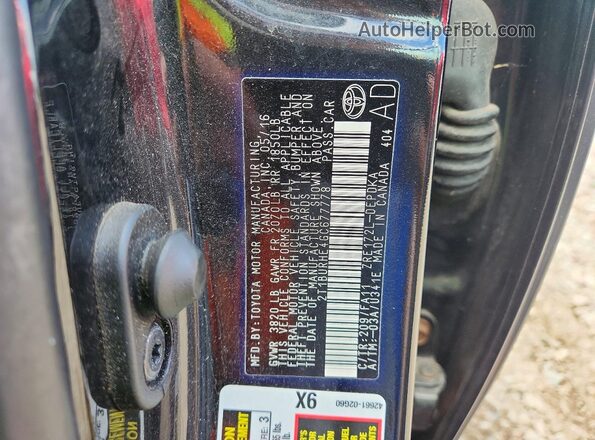 2T1BURHE4GC677778 2016 TOYOTA COROLLA Black Вид підкапотного простору