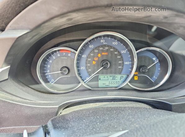 2T1BURHE4GC677778 2016 TOYOTA COROLLA Black Вид щитка приладів