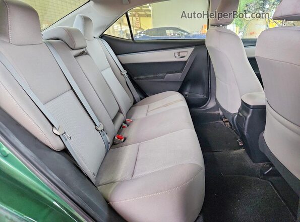 2T1BURHE4GC743312 2016 TOYOTA COROLLA Green უკანა სავარძლების ხედი