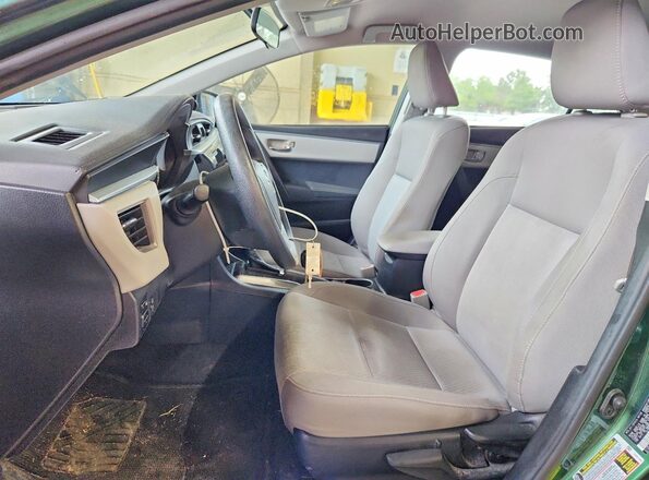 2T1BURHE4GC743312 2016 TOYOTA COROLLA Green წინა სალონის ხედი