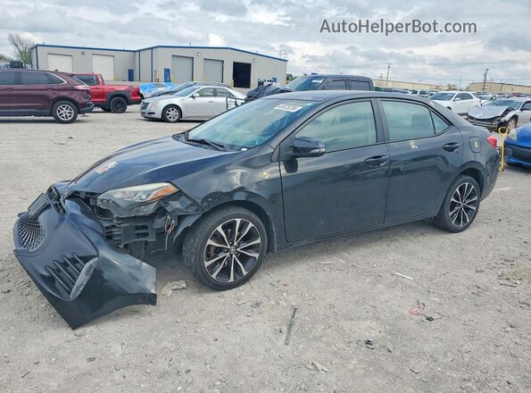2T1BURHE4HC769667 2017 TOYOTA COROLLA Black Առջևի ձախ երեք քառորդ տեսարան
