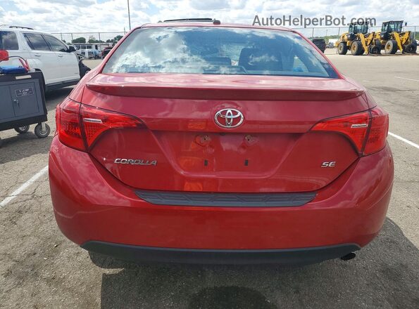 2T1BURHE4HC940157 2017 TOYOTA COROLLA Maroon Widok z tyłu