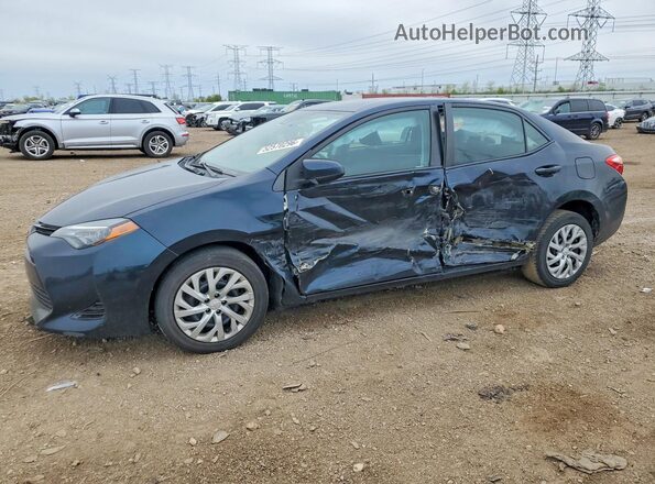 2T1BURHE4HC948923 2017 TOYOTA COROLLA Blue Передня ліва чверть