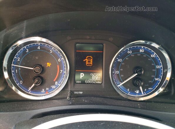 2T1BURHE4JC965579 2018 TOYOTA COROLLA Gray Vista del cuadro de instrumentos