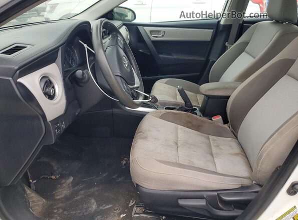 2T1BURHE4KC242512 2019 TOYOTA COROLLA Белый Вид салона спереди