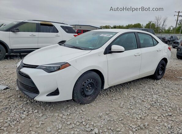 2T1BURHE4KC242512 2019 TOYOTA COROLLA Белый Передняя левая четверть