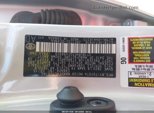 2T1BURHE5GC488959 2016 TOYOTA COROLLA Silver Շարժիչի բաժամունքի տեսք