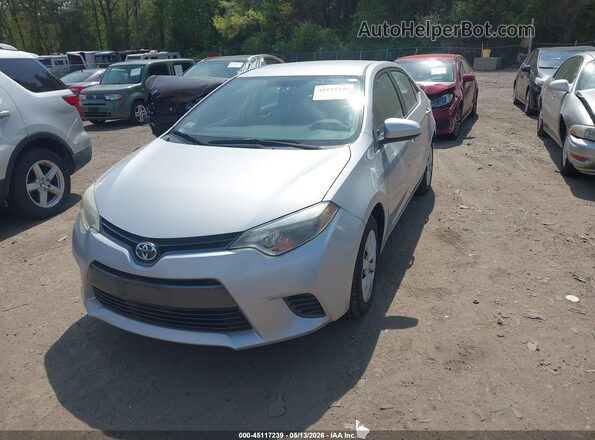2T1BURHE5GC488959 2016 TOYOTA COROLLA Silver Առջևի ձախ երեք քառորդ տեսարան