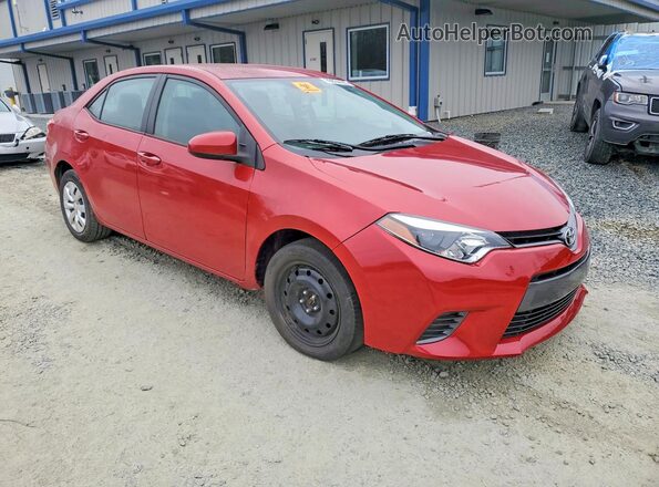 2T1BURHE5GC509373 2016 TOYOTA COROLLA Red Delantero derecho