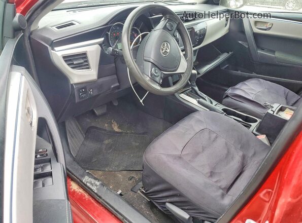 2T1BURHE5GC509373 2016 TOYOTA COROLLA Red Vista del salpicadero