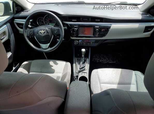 2T1BURHE5GC609814 2016 TOYOTA COROLLA Gray Widok deski rozdzielczej