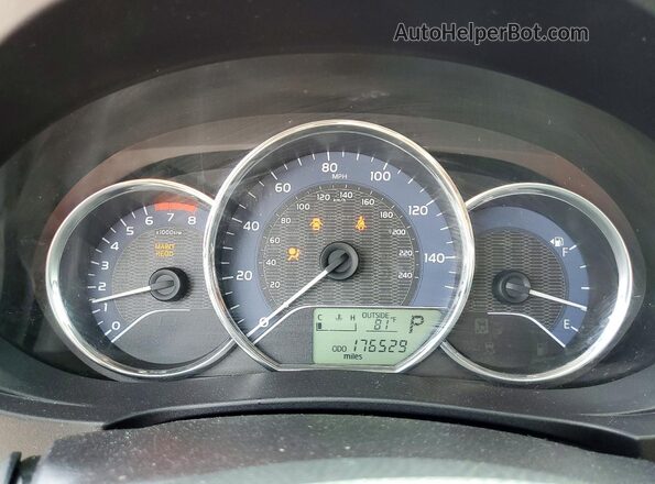 2T1BURHE5GC609814 2016 TOYOTA COROLLA Gray Widok zestawu wskaźników