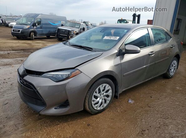 2T1BURHE5HC858051 2017 TOYOTA COROLLA Gray Przód lewy