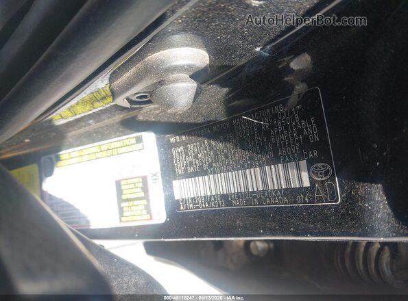2T1BURHE5HC873813 2017 TOYOTA LL Черный Вид подкапотного пространства