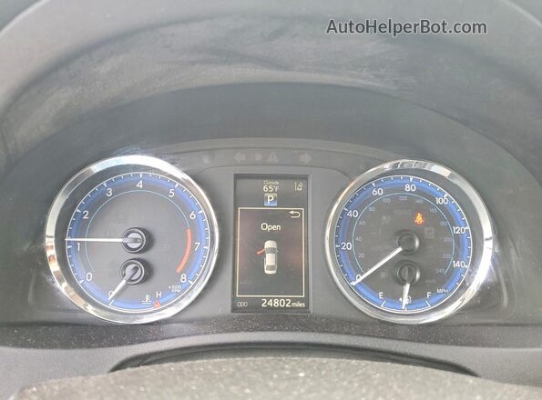 2T1BURHE5HC875626 2017 TOYOTA COROLLA Gray Vista del cuadro de instrumentos