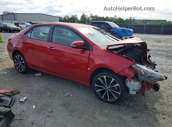 2T1BURHE5HC930219 2017 TOYOTA COROLLA Red Delantero derecho