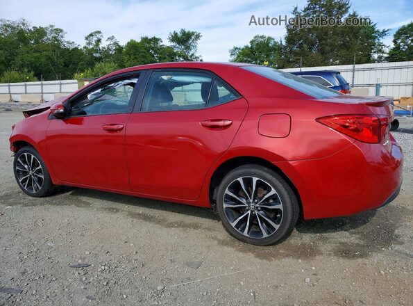 2T1BURHE5HC930219 2017 TOYOTA COROLLA Red Trasero izquierdo
