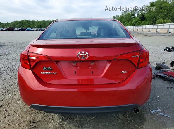 2T1BURHE5HC930219 2017 TOYOTA COROLLA Red Vista trasera
