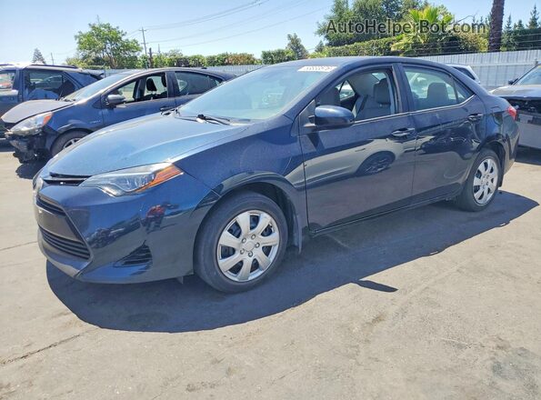 2T1BURHE5HC962295 2017 TOYOTA COROLLA Blue Vista tres cuartos delantera izquierda