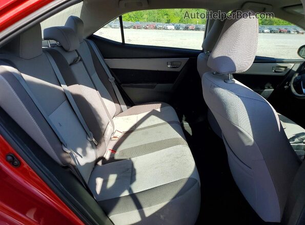 2T1BURHE5JC057819 2018 TOYOTA COROLLA Red Rear seats view