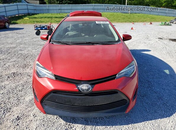 2T1BURHE5JC057819 2018 TOYOTA COROLLA Red Front view