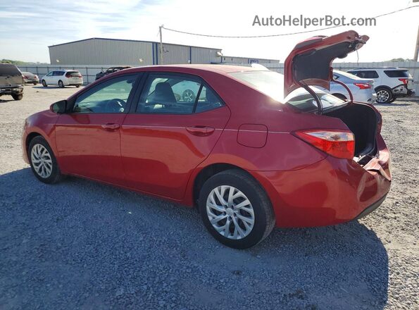 2T1BURHE5JC057819 2018 TOYOTA COROLLA Red Rear left
