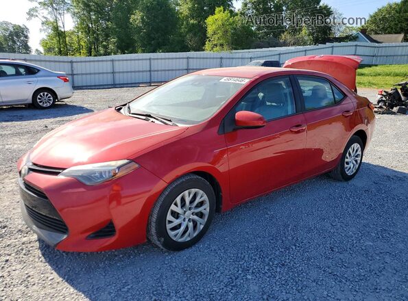 2T1BURHE5JC057819 2018 TOYOTA COROLLA Red Front left