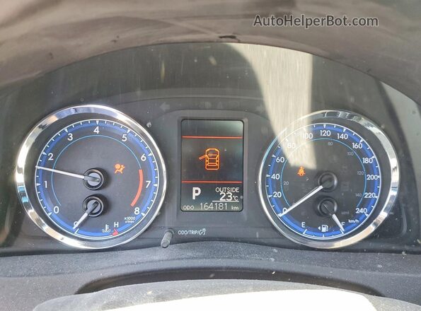2T1BURHE5JC979510 2018 TOYOTA COROLLA Синий Вид щитка приборов
