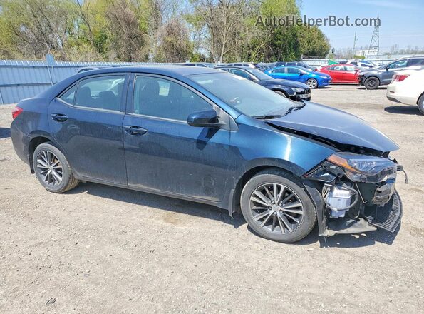 2T1BURHE5JC979510 2018 TOYOTA COROLLA Синий Передняя правая четверть