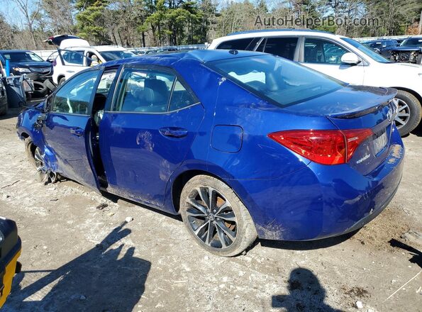 2T1BURHE5KC210877 2019 TOYOTA COROLLA Blue Trasero izquierdo