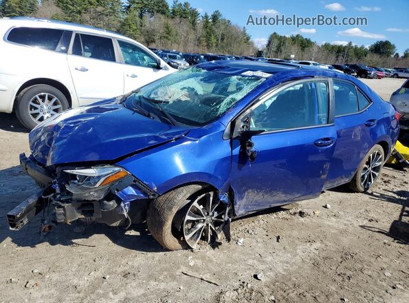 2T1BURHE5KC210877 2019 TOYOTA COROLLA Blue Vista tres cuartos delantera izquierda
