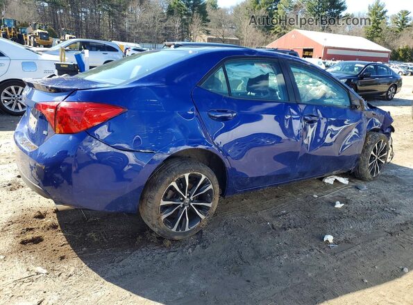2T1BURHE5KC210877 2019 TOYOTA COROLLA Blue Trasero derecho