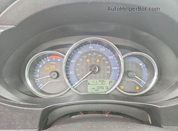 2T1BURHE6GC616920 2016 TOYOTA COROLLA Black ხელსაწყოთა პანელის ხედი