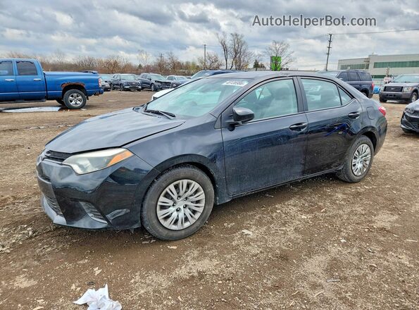 2T1BURHE6GC616920 2016 TOYOTA COROLLA Black წინა მარცხენა ხედი სამი მეოთხედიდან