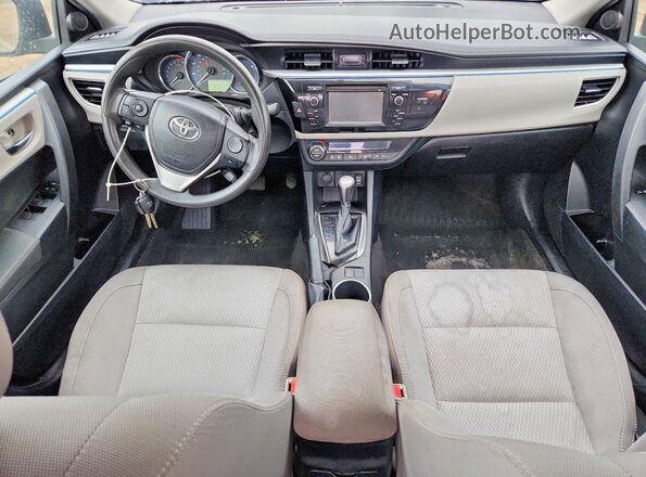 2T1BURHE6GC616920 2016 TOYOTA COROLLA Black წინა პანელის ხედი