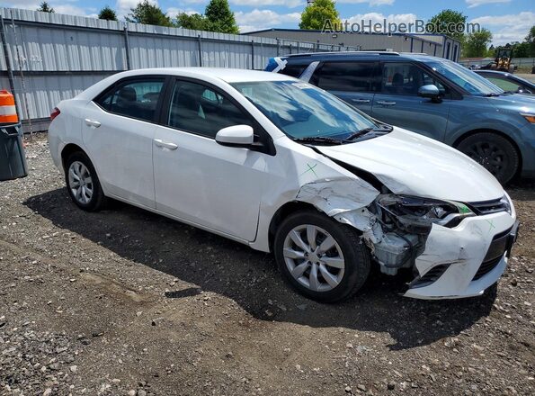 2T1BURHE6GC618652 2016 TOYOTA COROLLA White Przód prawy
