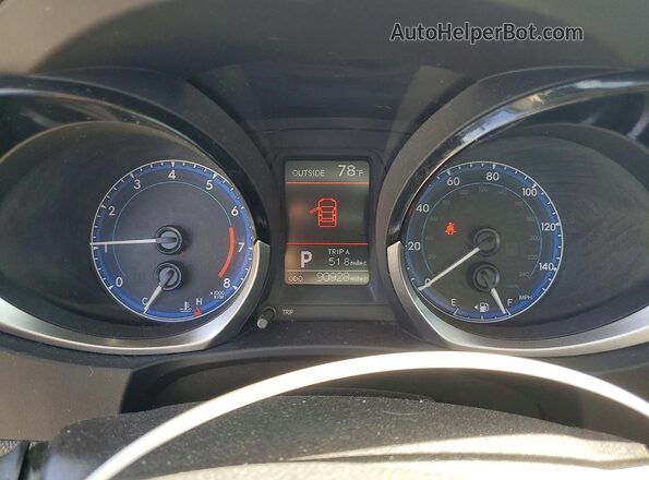 2T1BURHE6GC650159 2016 TOYOTA LL Черный Вид щитка приборов