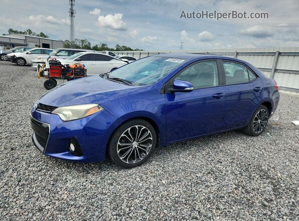 2T1BURHE6GC668094 2016 TOYOTA COROLLA Синий Передняя левая четверть