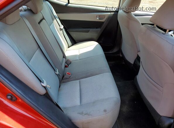 2T1BURHE6GC744719 2016 TOYOTA COROLLA Красный Вид задних сидений