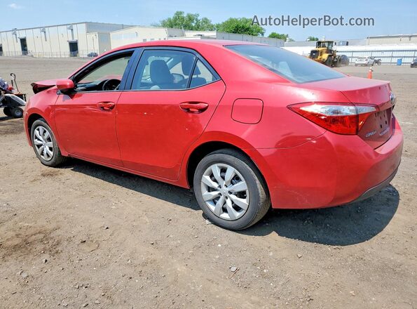 2T1BURHE6GC744719 2016 TOYOTA COROLLA Красный Задняя левая четверть
