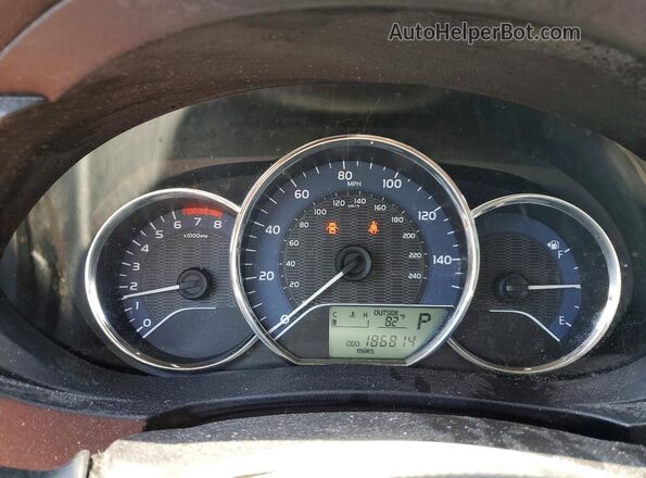 2T1BURHE6GC744719 2016 TOYOTA COROLLA Красный Вид щитка приборов