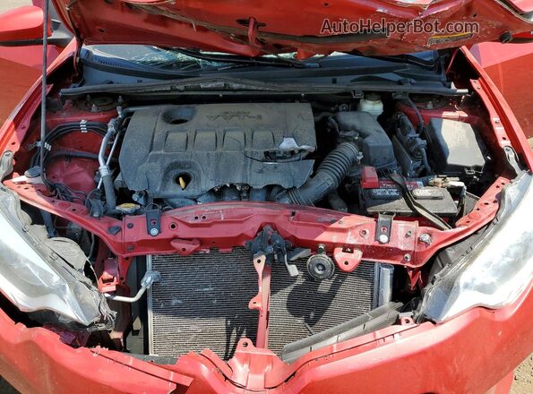2T1BURHE6GC744719 2016 TOYOTA COROLLA Красный Вид задней части салона
