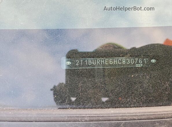 2T1BURHE6HC830761 2017 TOYOTA COROLLA Угольный Вид подкапотного пространства