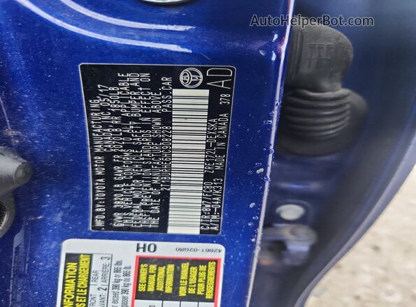 2T1BURHE6HC908228 2017 TOYOTA COROLLA Blue ძრავის განყოფილების ხედი