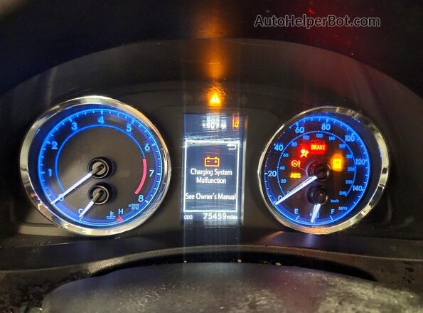 2T1BURHE6HC908228 2017 TOYOTA COROLLA Blue ხელსაწყოთა პანელის ხედი
