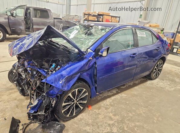 2T1BURHE6HC908228 2017 TOYOTA COROLLA Blue წინა მარცხენა ხედი სამი მეოთხედიდან