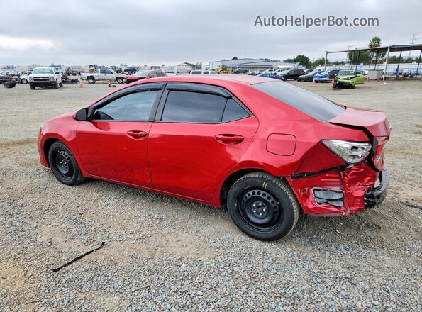 2T1BURHE6JC068375 2018 TOYOTA COROLLA Красный Задняя левая четверть