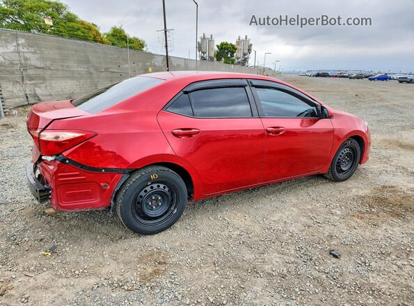 2T1BURHE6JC068375 2018 TOYOTA COROLLA Красный Задняя правая четверть