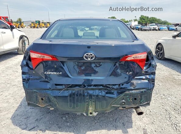 2T1BURHE6KC134408 2019 TOYOTA COROLLA Синий Вид сзади